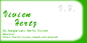 vivien hertz business card